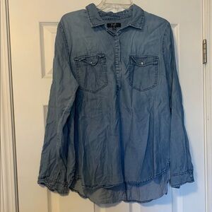 Blue Denim Long Sleeve Shirt